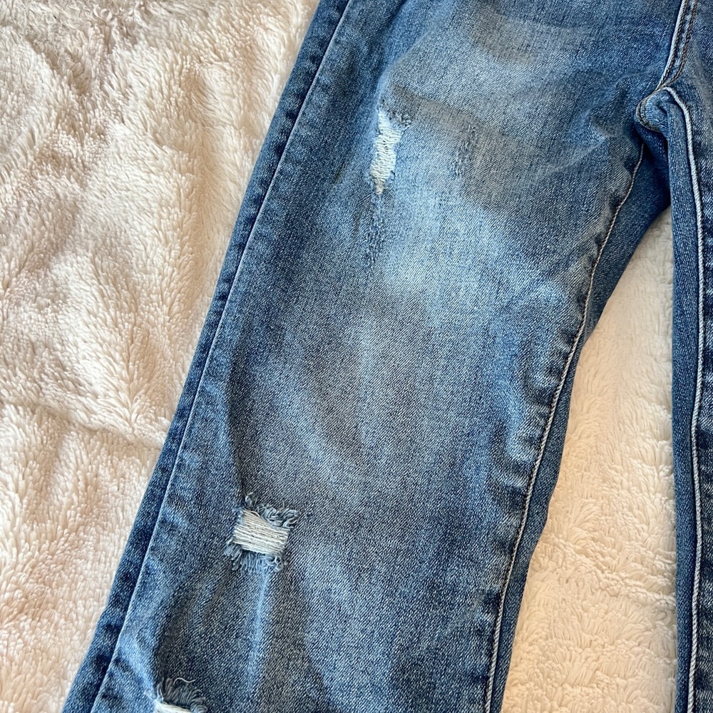 Risen distressed wide leg flare jeans - Picture 3 of 5